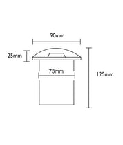 MR16 Recessed Inground Up Lights (Small Faceplate) IP67 (Cut out: Ø73mm)