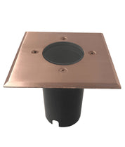 MR16 Inground Up Light IP67 (Square / Solid Copper Faceplate)