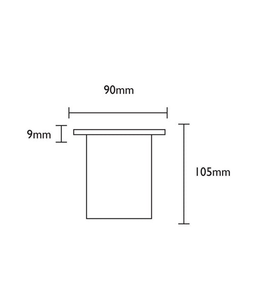 MR16 Grilled Inground Up Light IP67 (Small Faceplate)