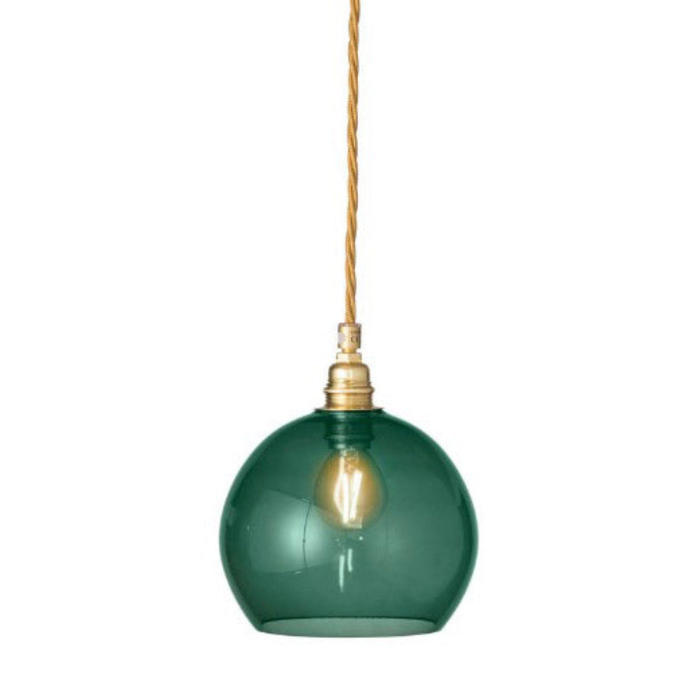 Rowan Pendant Light W155mm Glass Matt Gold