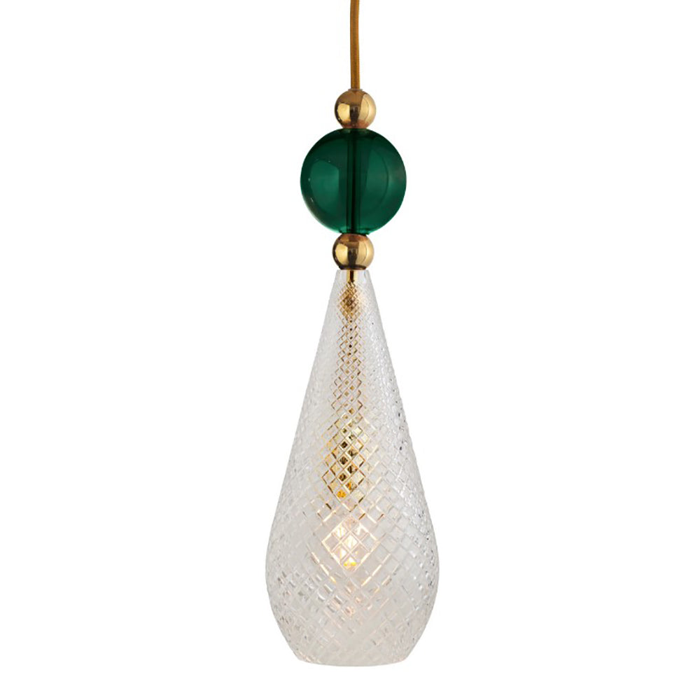 Smykke Pendant Light W180mm Check Clear Glass