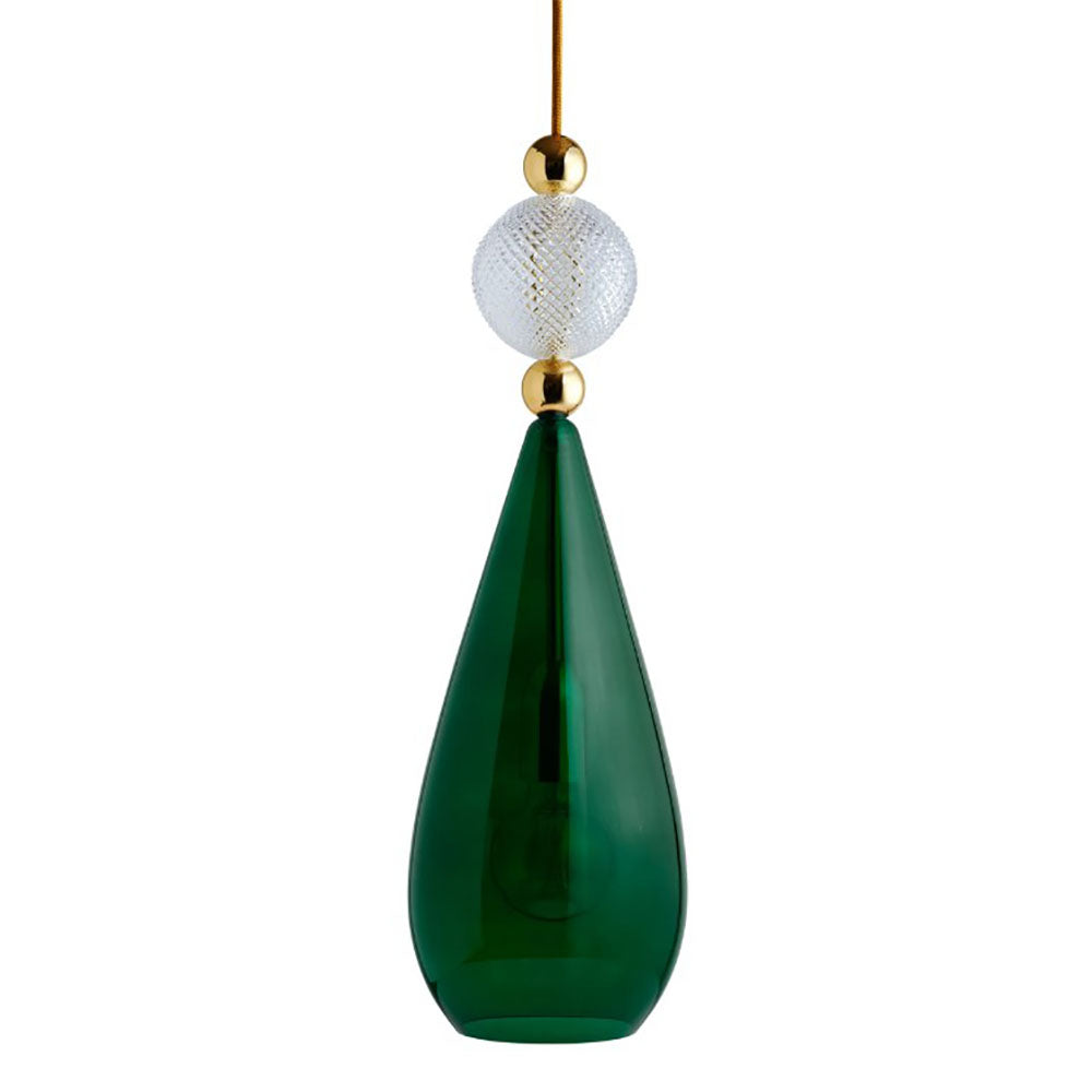 Smykke Pendant Light W180mm Glass Check Ball