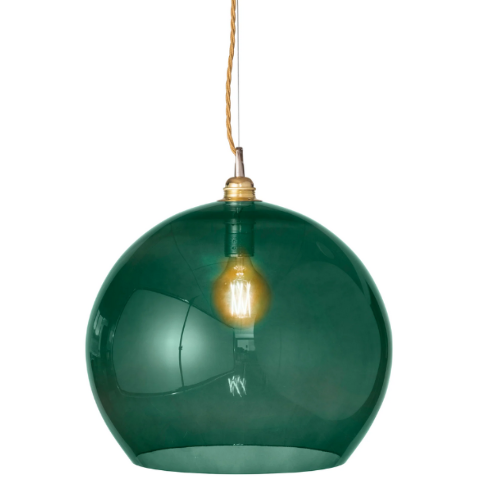 Rowan Pendant Light W390mm Glass Matt Gold