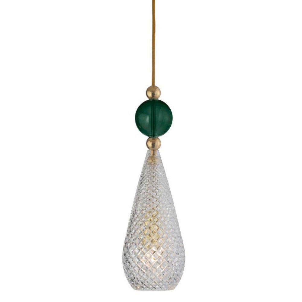 Smykke Pendant Light W125mm Check Clear Glass