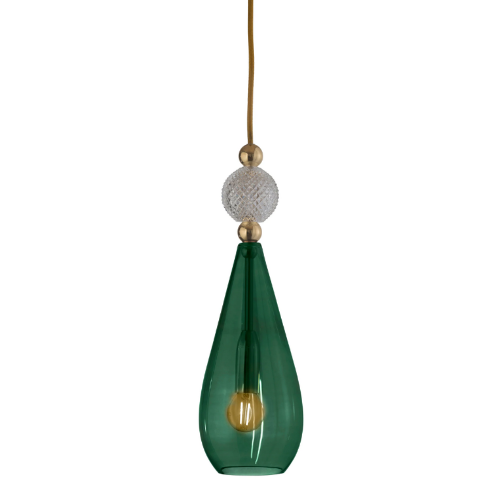 Smykke Pendant Light W125mm Glass Check Ball