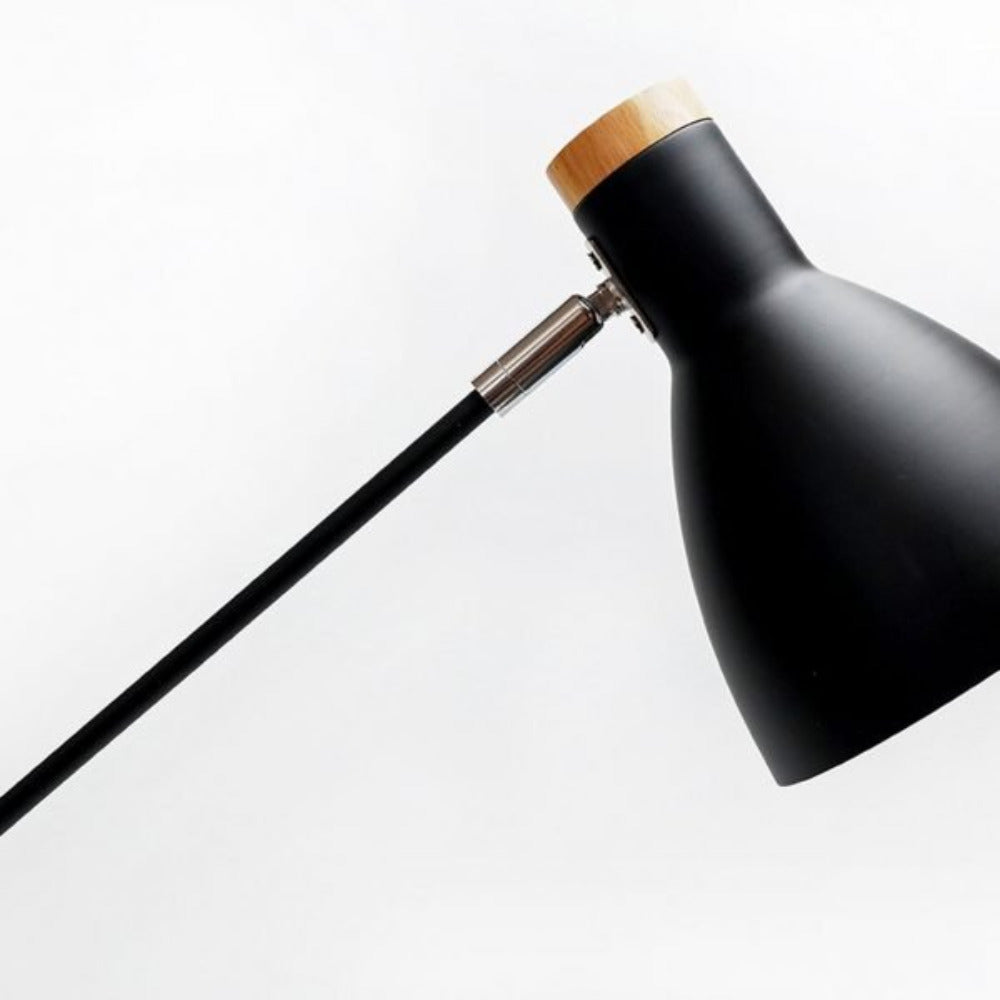 Scandinavian Adjustable Floor Lamp in Black