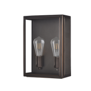 Kent Outdoor Wall Light 1 or 2 Light in Black or Bronze