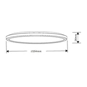 Kingston LED Oyster Light 24W White Polycarbonate 3CCT
