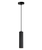 KOLONNE: Interior GU10 Ribbed Cylinder Pendant Lights