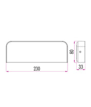 KUK: LED Surface Mounted Rectangular Wall Lights IP54