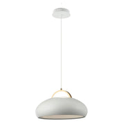 KUPOL: Interior LED Tri-CCT Dome with Brass Highlight Pendant Lights