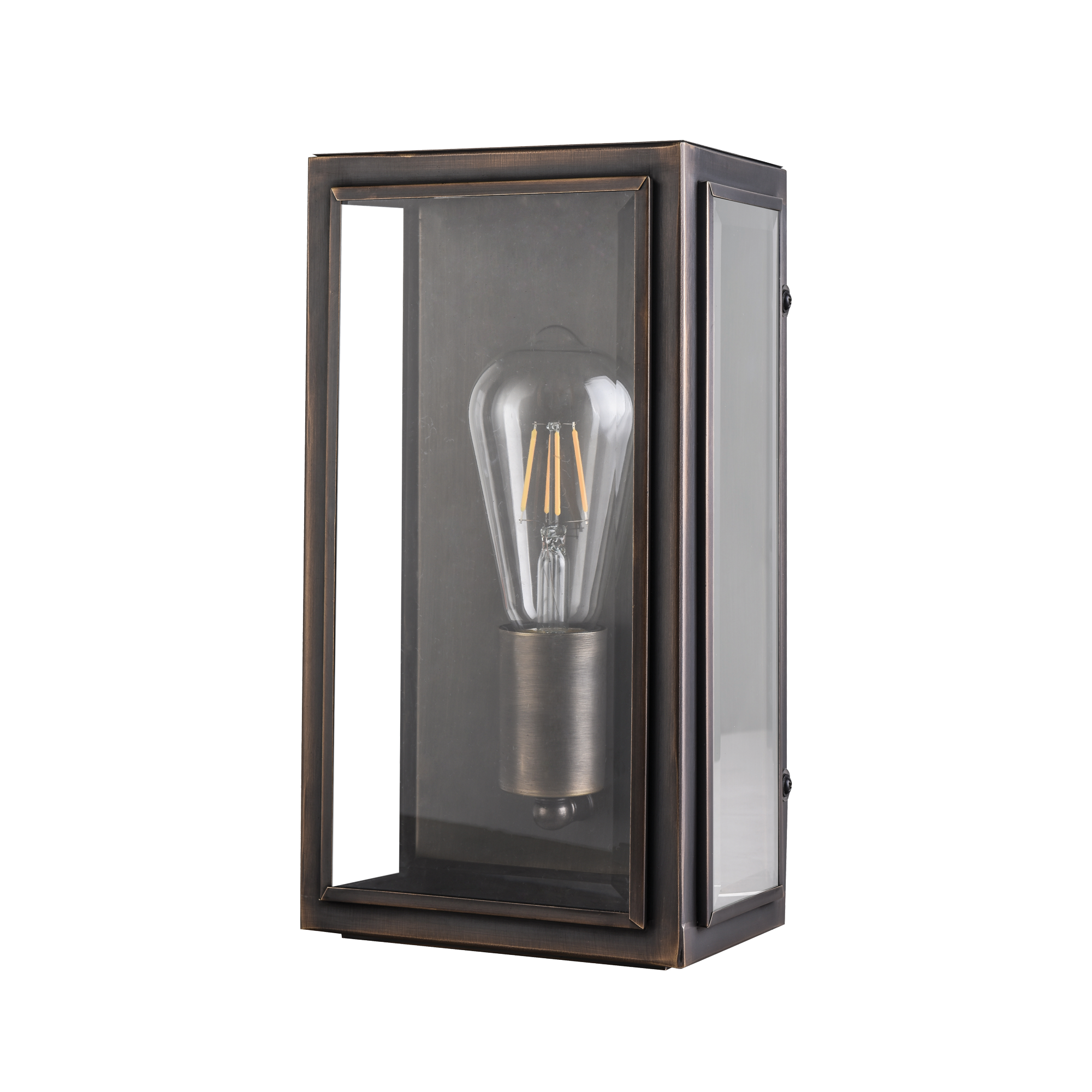 Kent Outdoor Wall Light 1 or 2 Light in Black or Bronze