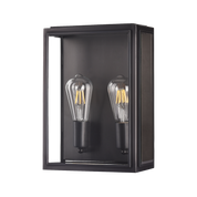 Kent Outdoor Wall Light 1 or 2 Light in Black or Bronze