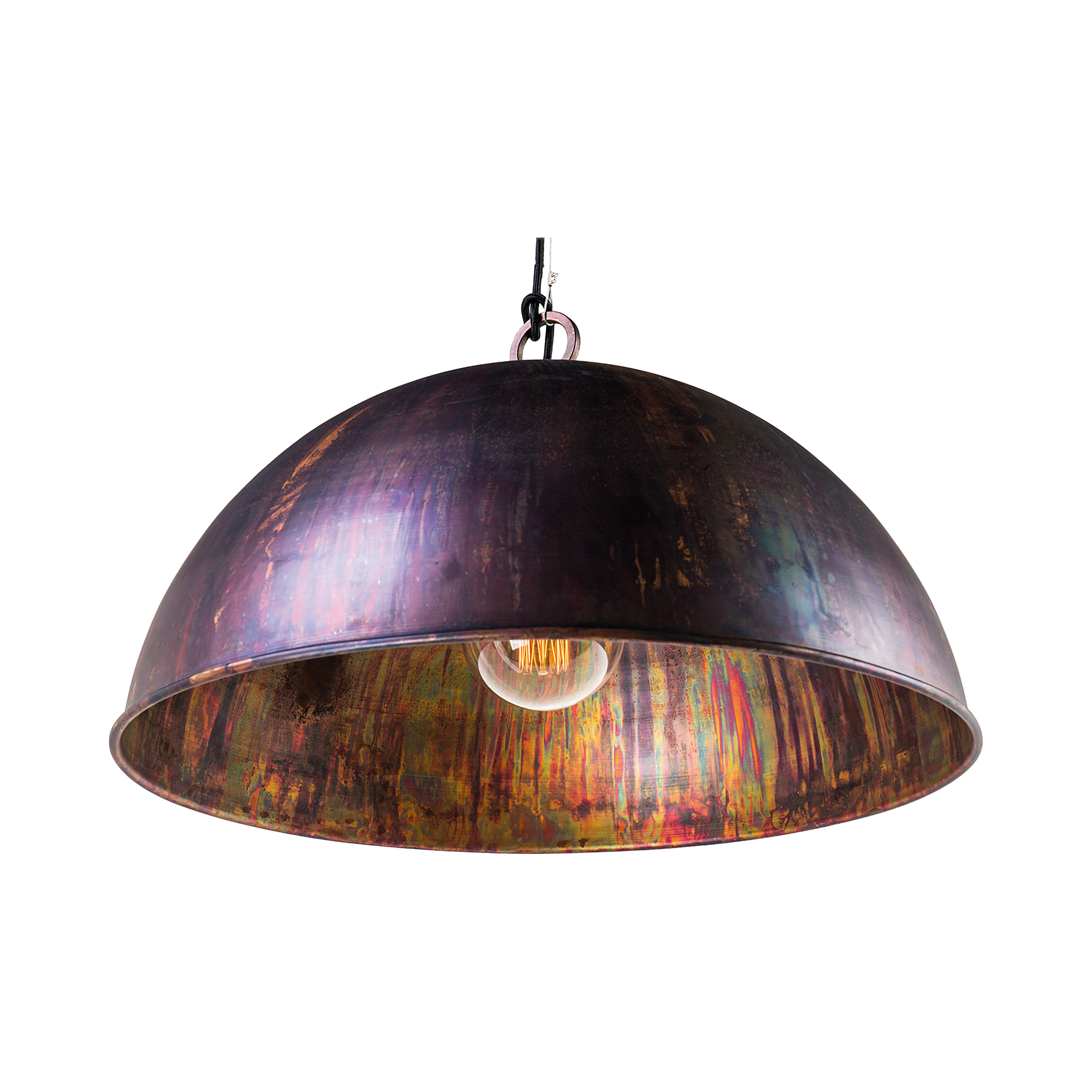 Kingston Pendant Light Small, Large in Acid Copper Wash