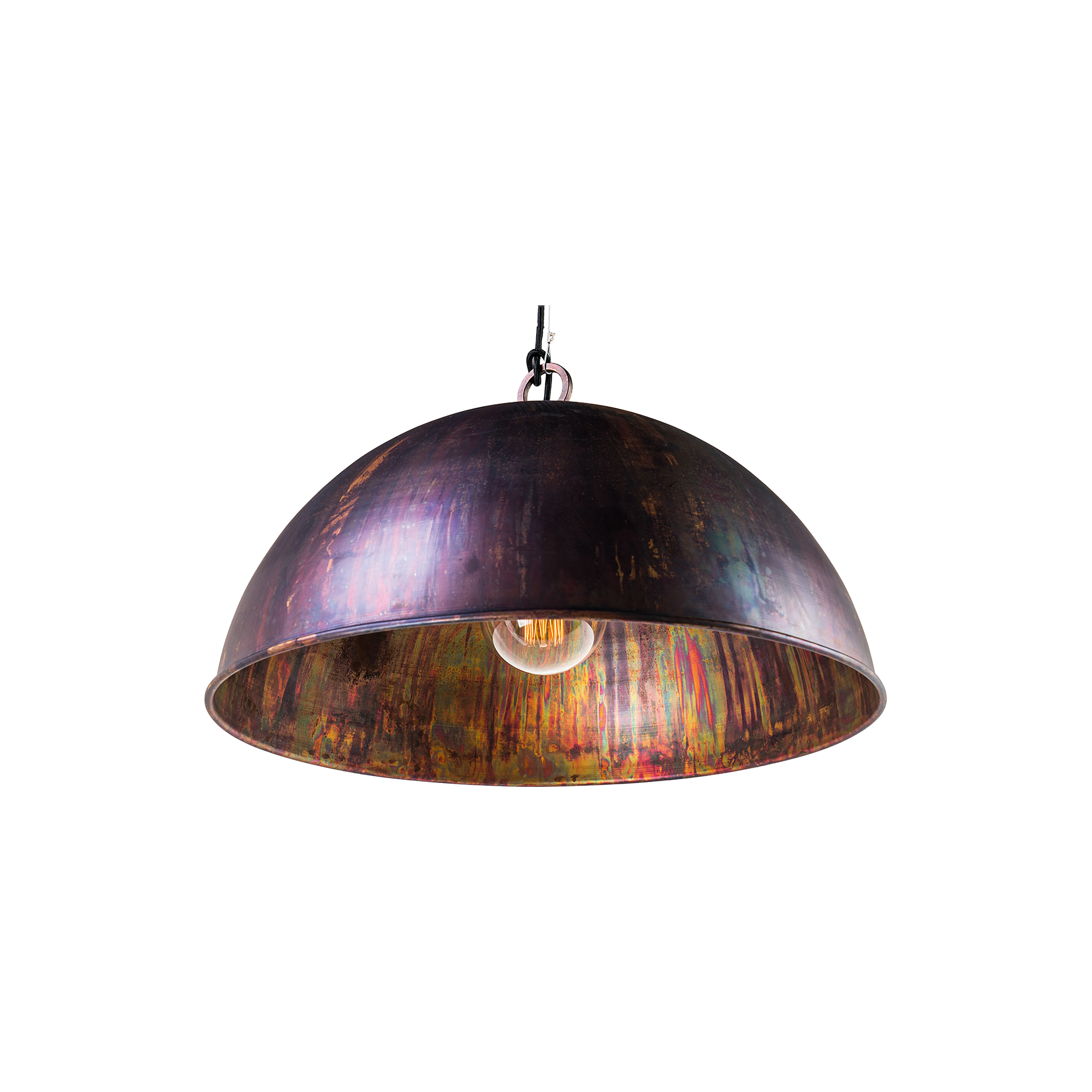 Kingston Pendant Light Small, Large in Acid Copper Wash