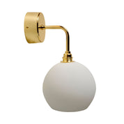 Rowan Small Wall Light Marshmallow & Shiny Gold