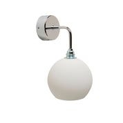Rowan Small Wall Light Marshmallow & Shiny Silver