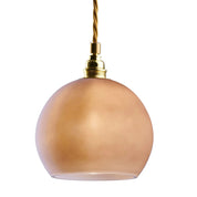 Rowan Small Pendant Light Latte & Matt Gold