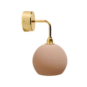 Rowan Small Wall Light Latte & Shiny Gold
