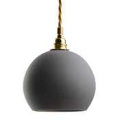 Rowan Small Pendant Light Earl Grey & Matt Gold