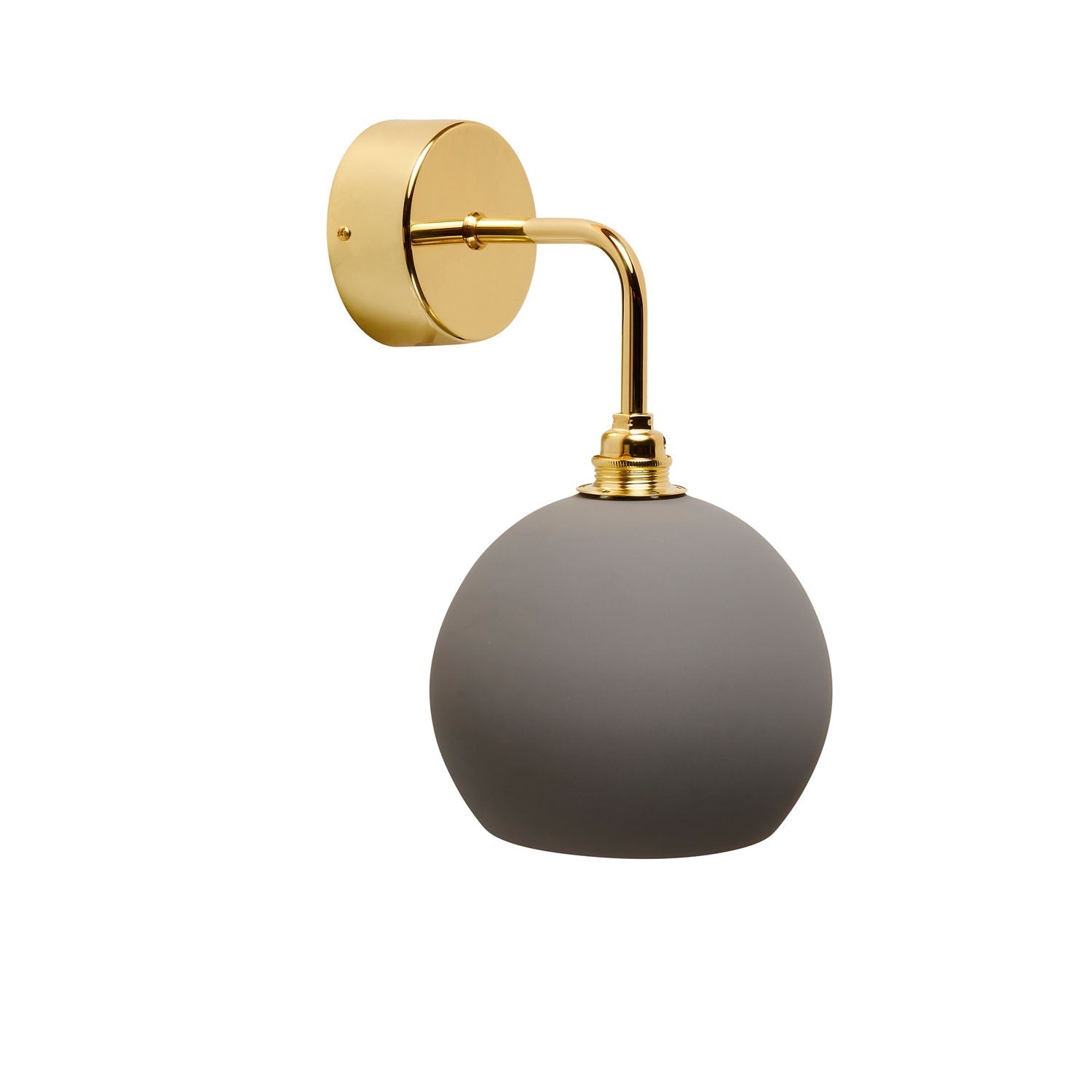 Rowan Small Wall Light Earl Grey & Shiny Gold