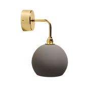Rowan Small Wall Light Earl Grey & Shiny Gold