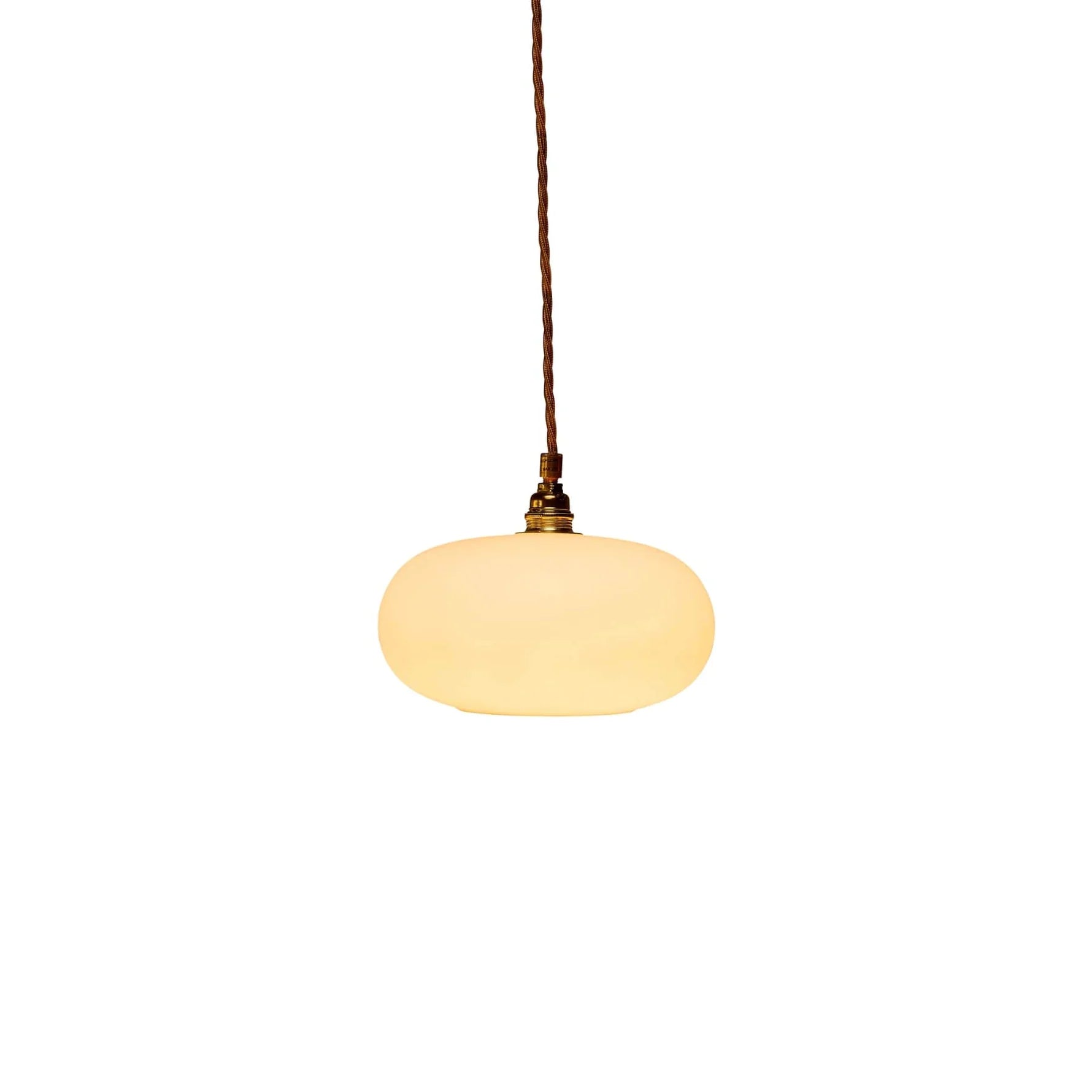 Horizon Small Pendant Light Marshmallow & Matt Gold