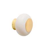 Horizon Small Bathroom Vanity Light Marshmallow & Shiny Gold