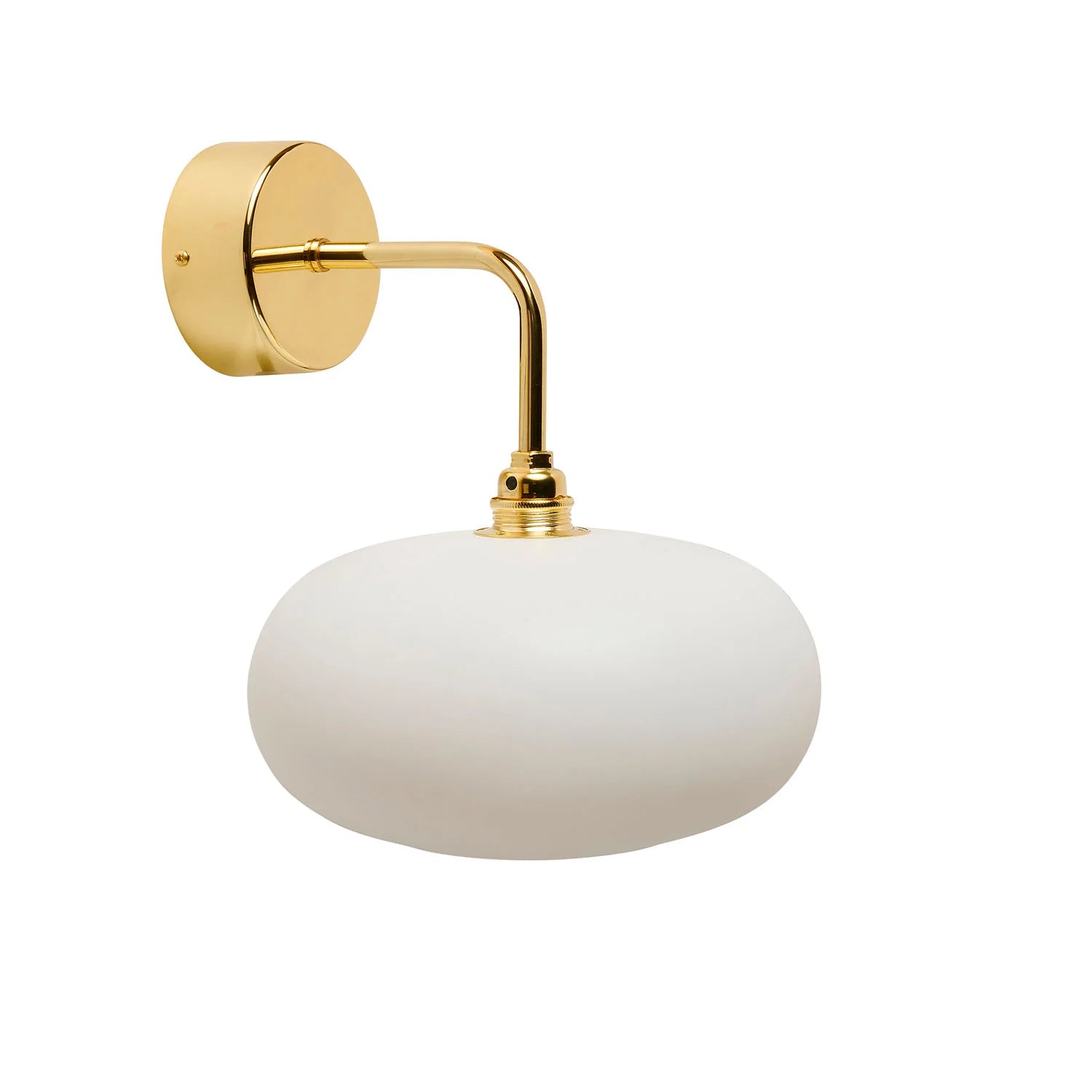 Horizon Small Wall Light Marshmallow & Shiny Gold