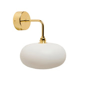 Horizon Small Wall Light Marshmallow & Shiny Gold