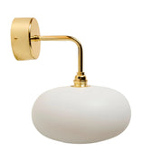 Horizon Small Wall Light Marshmallow & Shiny Gold