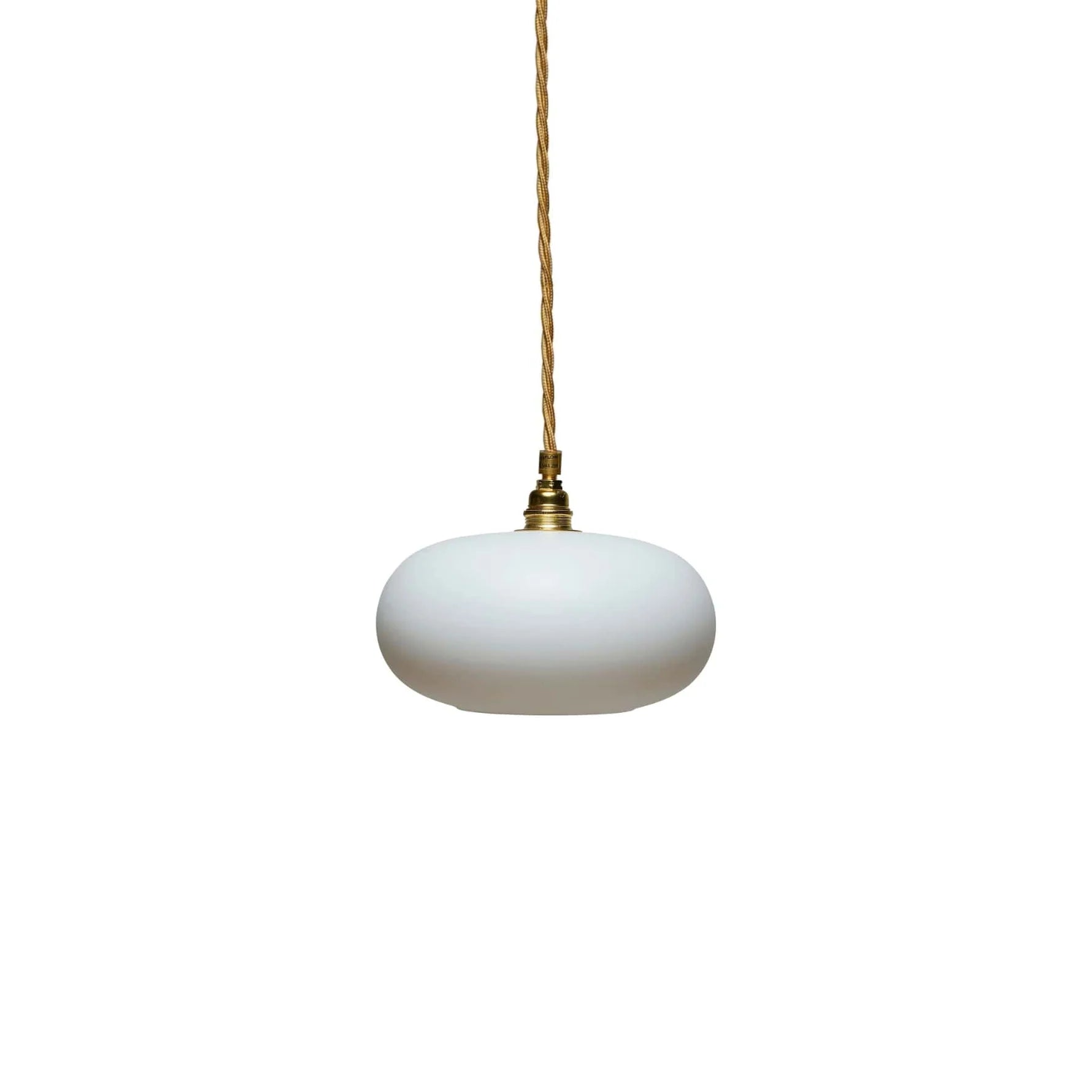 Horizon Small Pendant Light Marshmallow & Matt Gold