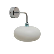 Horizon Small Wall Light Marshmallow & Shiny Silver