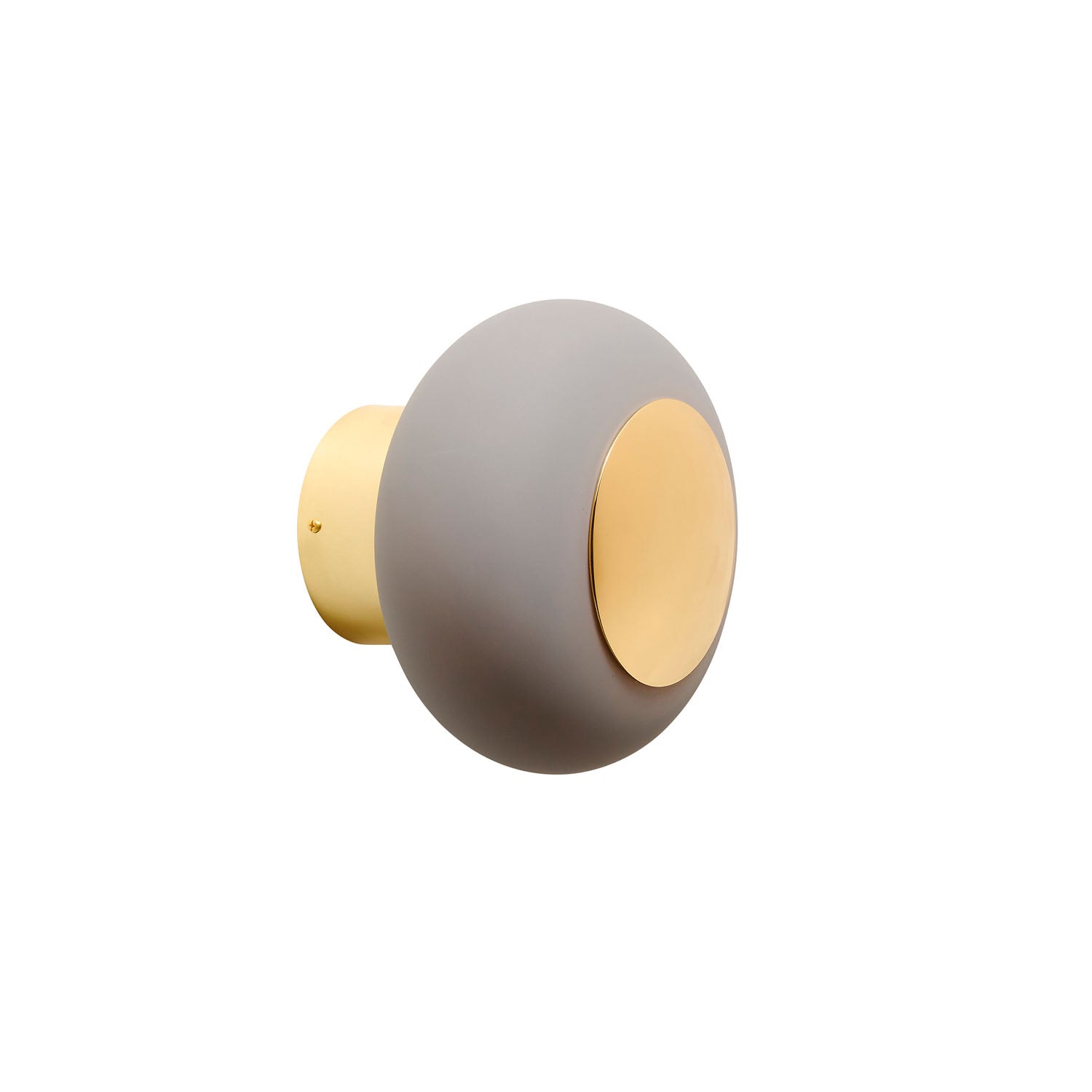 Horizon Small Bathroom Vanity Light Earl Grey & Shiny Gold