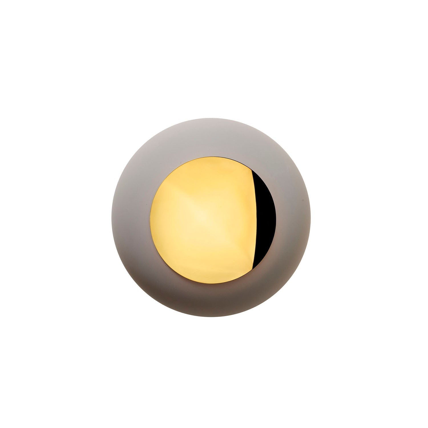 Horizon Small Bathroom Vanity Light Earl Grey & Shiny Gold