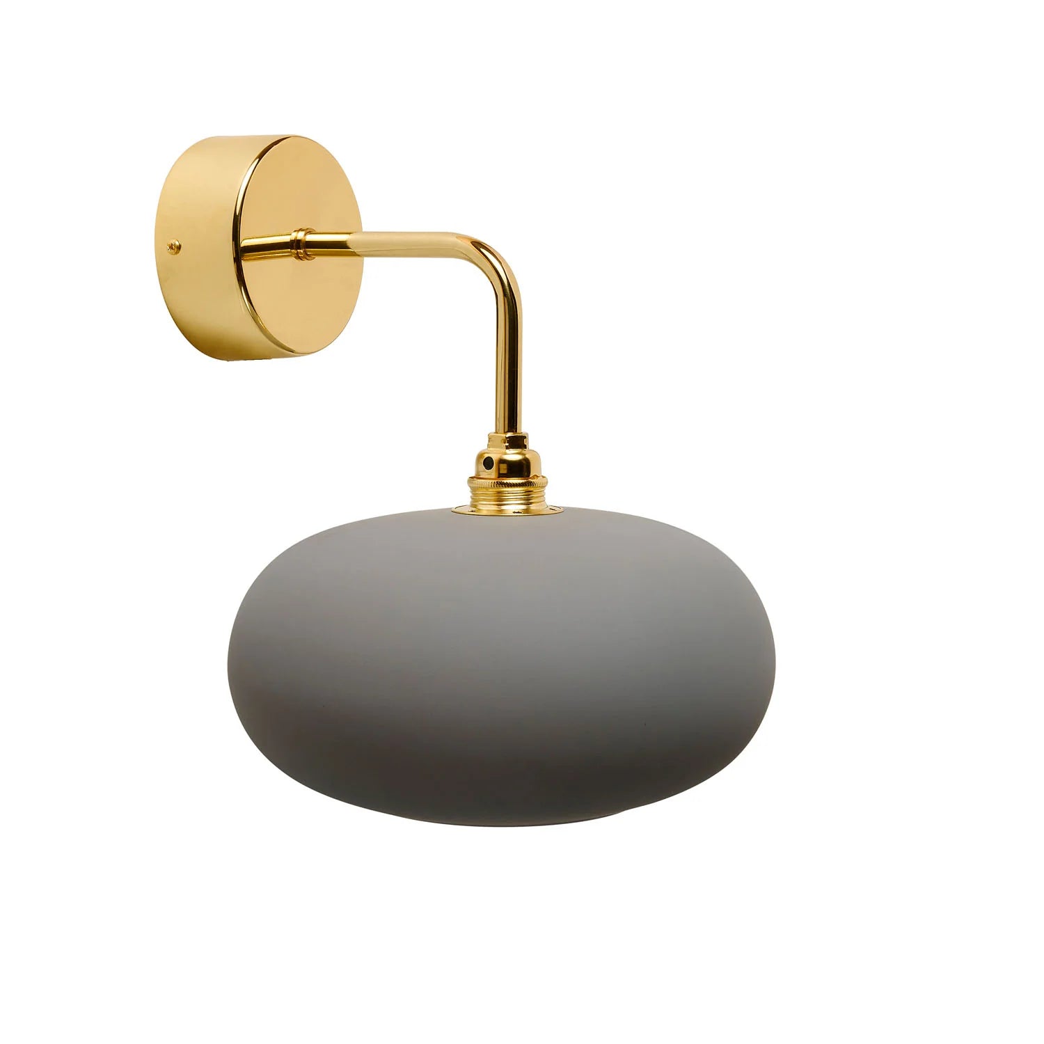 Horizon Small Wall Light Earl Grey & Shiny Gold