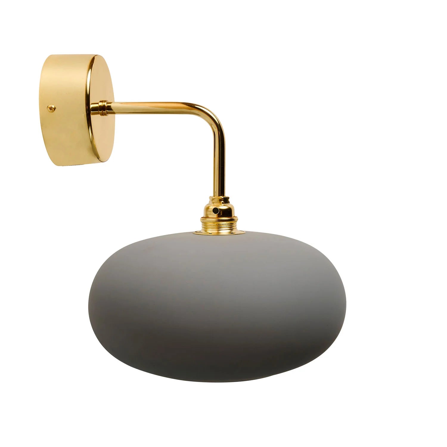 Horizon Small Wall Light Earl Grey & Shiny Gold
