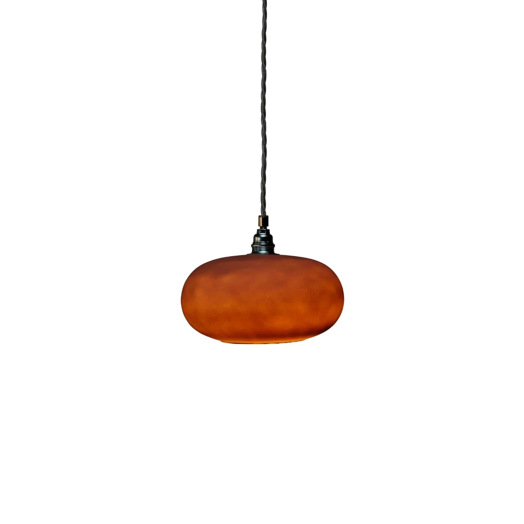 Horizon Small Pendant Light Earl Grey & Matt Silver