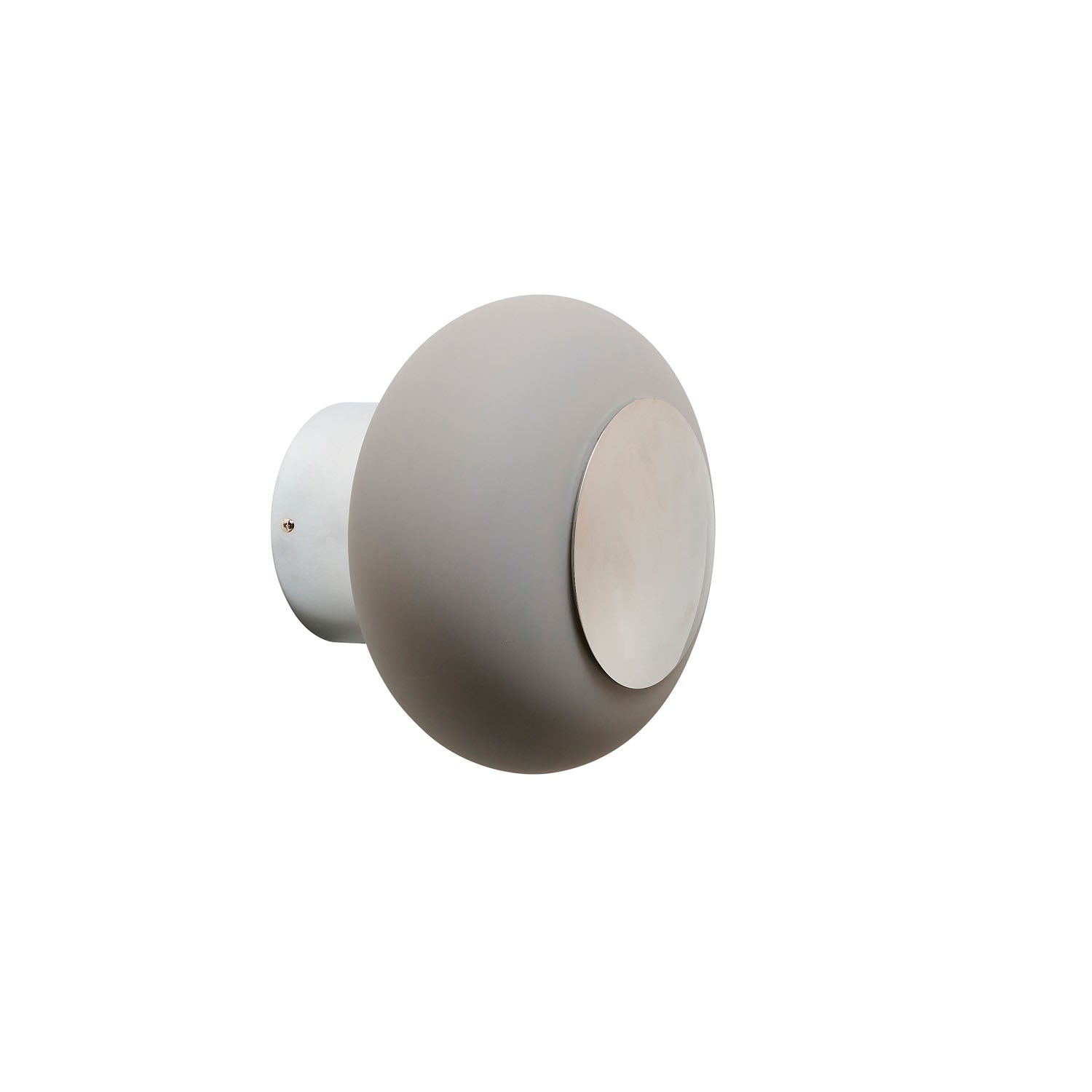 Horizon Small Bathroom Vanity Light Earl Grey & Shiny Silver