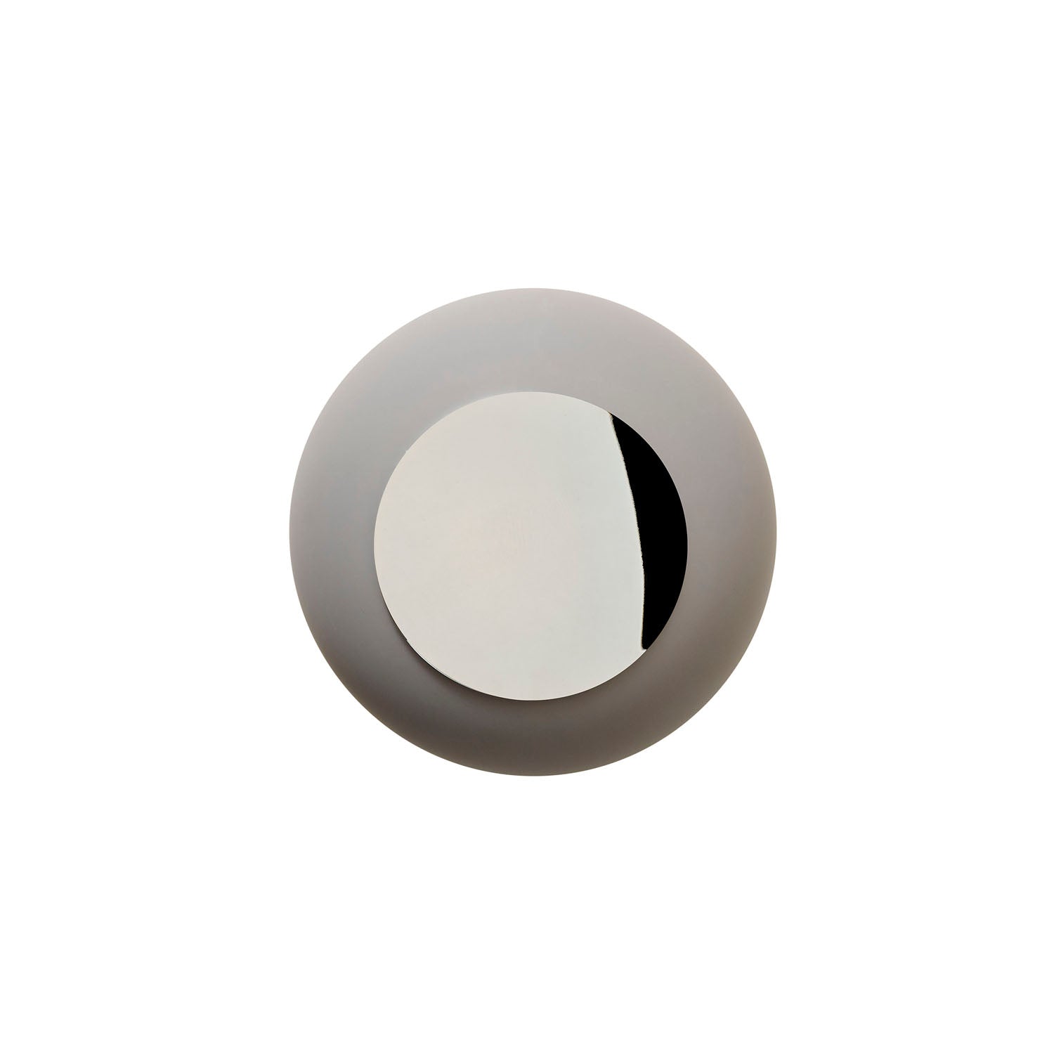 Horizon Small Bathroom Vanity Light Earl Grey & Shiny Silver