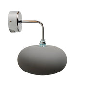 Horizon Small Wall Light Earl Grey & Shiny Silver