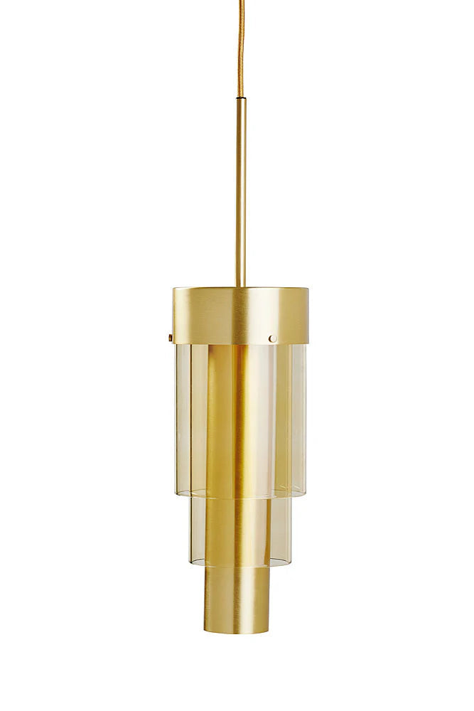 A-spire Pendant Light Golden Smoke & Brushed Brass