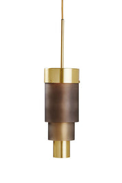 A-spire Pendant Light Sanded Smokey Grey & Brushed Brass