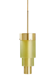 A-spire Pendant Light Sanded Olive & Brushed Brass