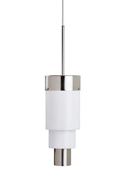 A-spire Pendant Light Opal White & Brushed Silver