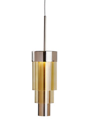 A-spire Pendant Light Golden Smoke & Brushed Silver