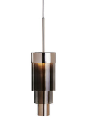A-spire Pendant Light Smokey Grey & Brushed Silver