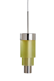 A-spire Pendant Light Sanded Olive & Brushed Silver