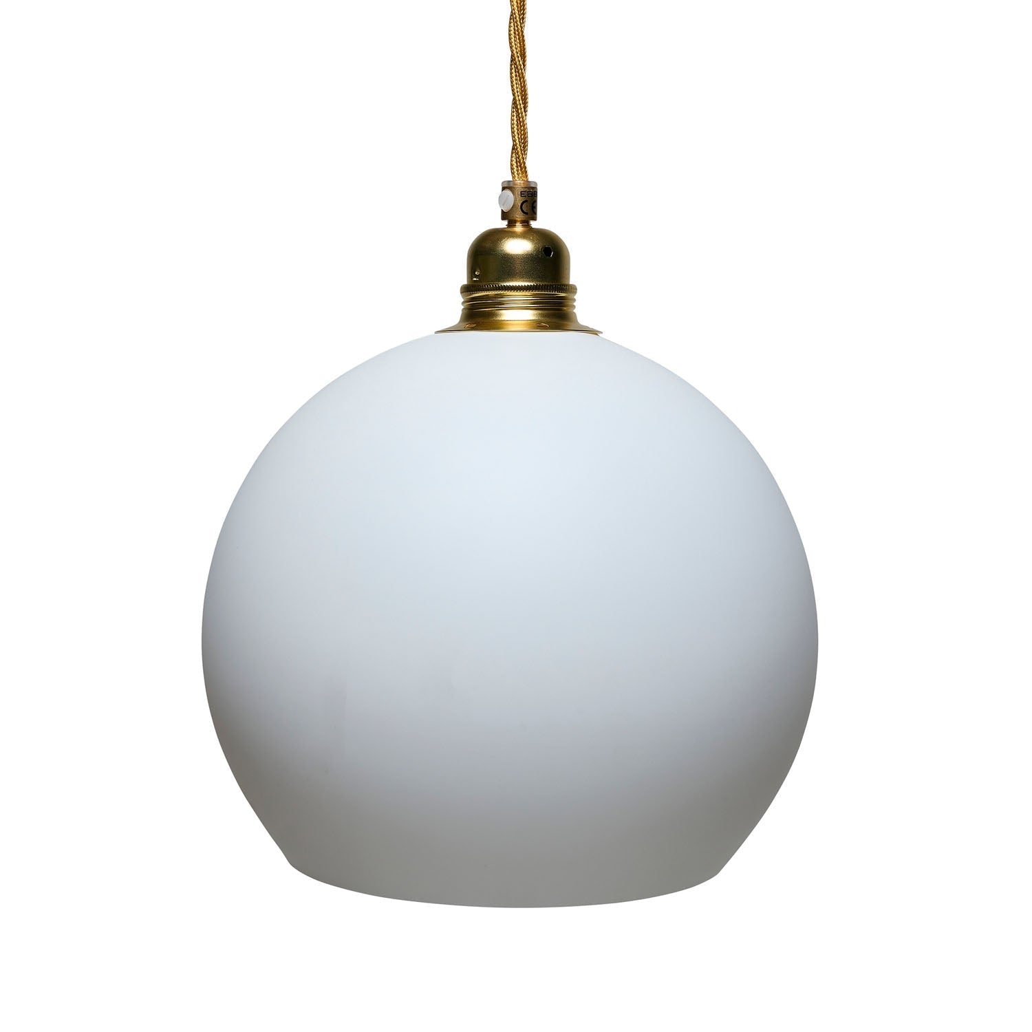 Rowan Medium Pendant Light Marshmallow & Matt Gold