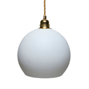 Rowan Medium Pendant Light Marshmallow & Matt Gold